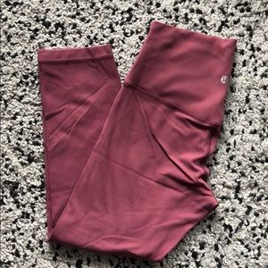 Lululemon Align Crop 21” (Misty Merlot)